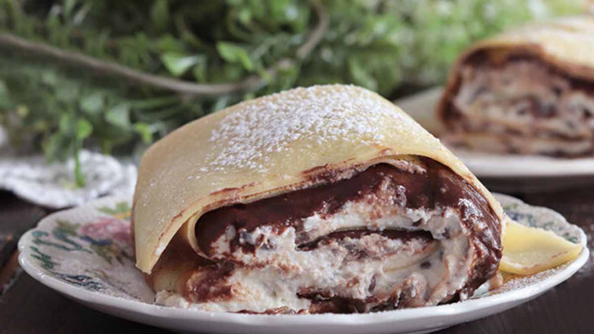 rouleaux de crêpes fourrées à la ricotta