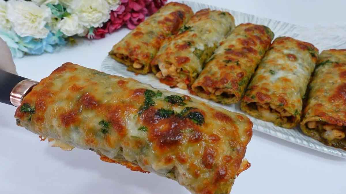 rouleaux de pommes de terre farcis de poulet
