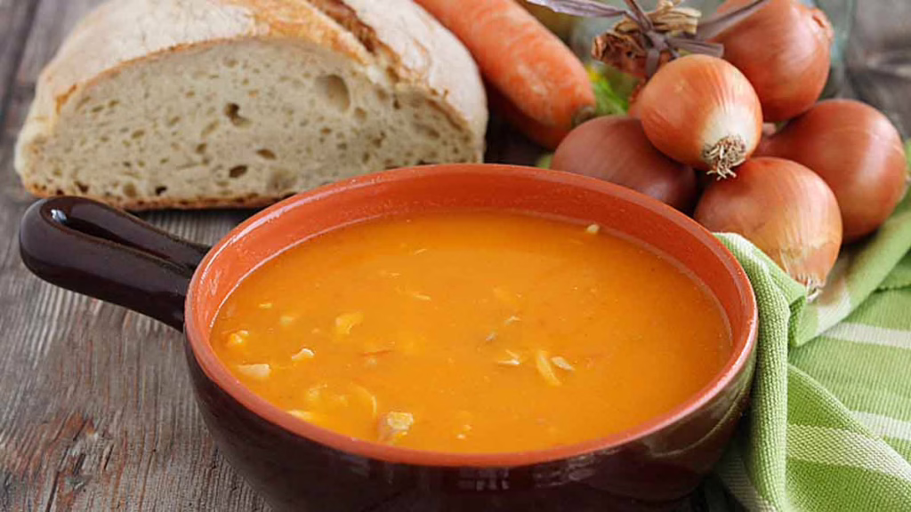 soupe au poulet et aux légumes