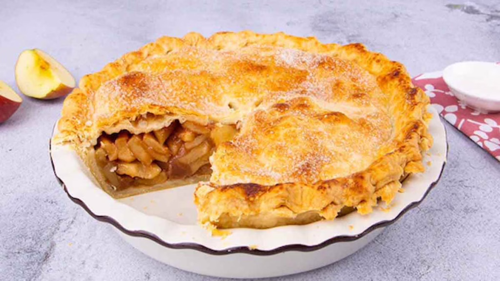tarte aux pommes à la pâte au beurre