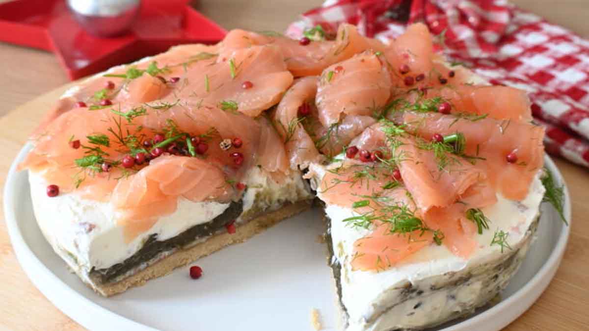 cheesecake salé au saumon