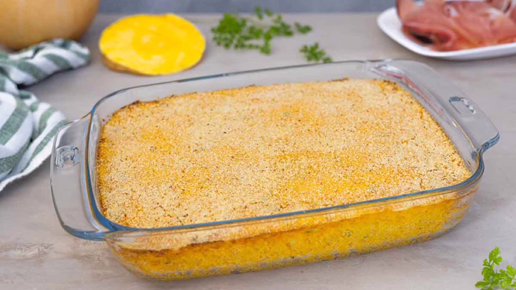 flan à la citrouille et au jambon fromage