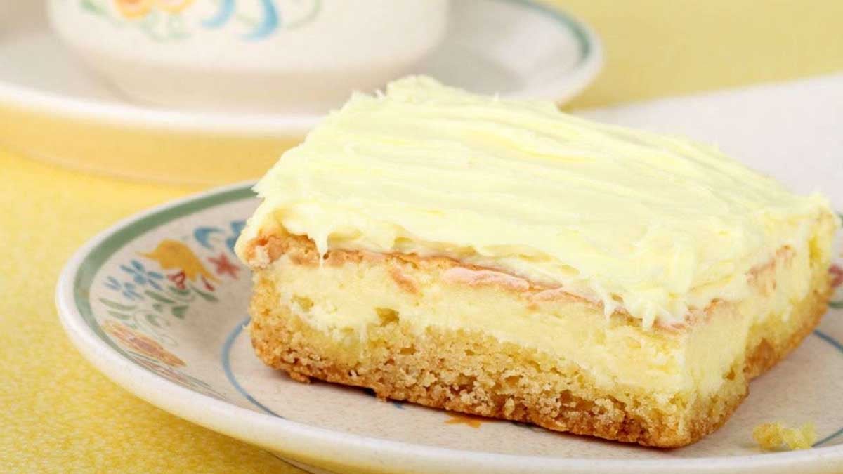 gâteau à la crème vanillée à double cuisson