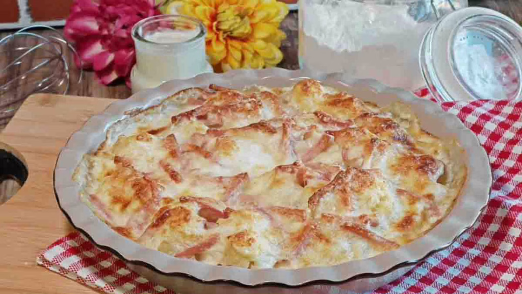 gratin de chou-fleur au jambon cuit