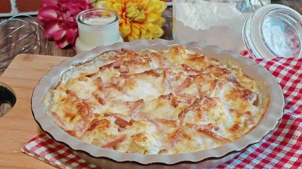 gratin de chou-fleur au jambon cuit