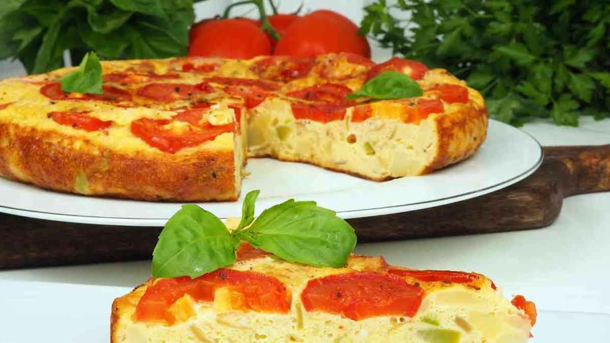 omelette aux pommes de terre et au parmesan