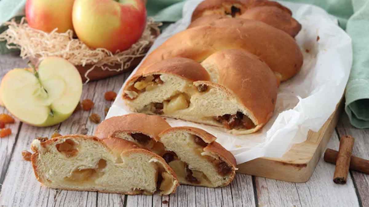 pain brioché aux pommes