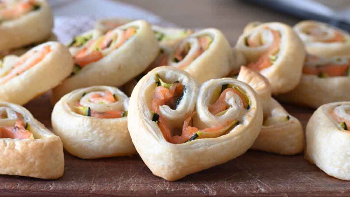 palmiers salés farcis au saumon