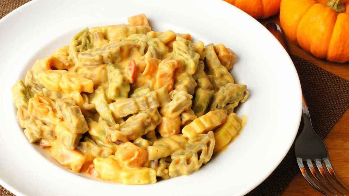 pâtes au potiron et gorgonzola faciles et super bonnes