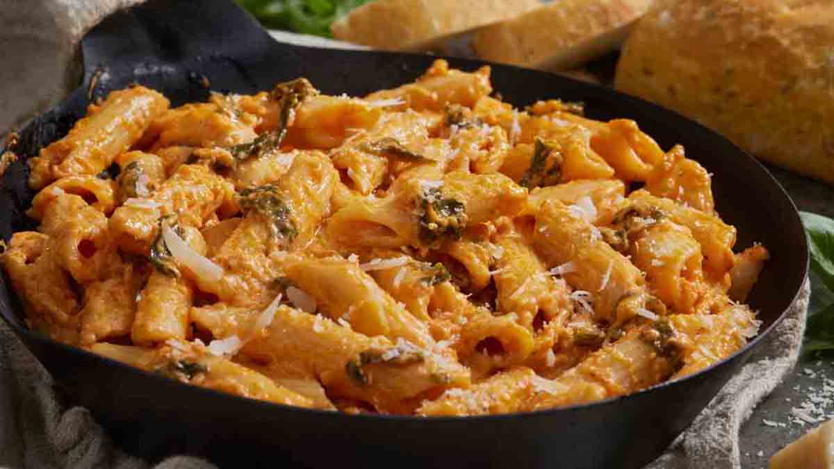 pâtes poêlées crémeuses