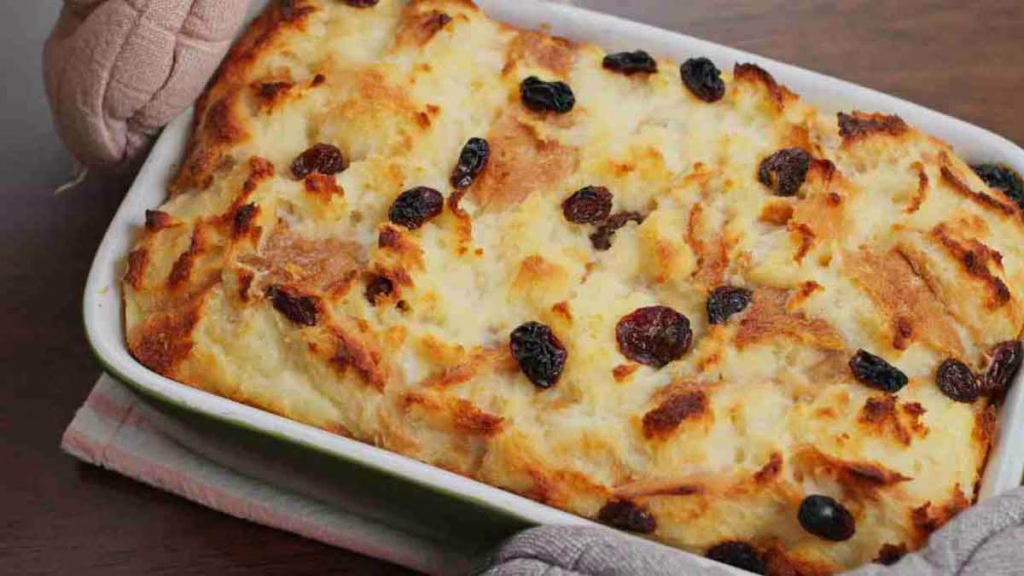 pudding au pain rassis cuit au four