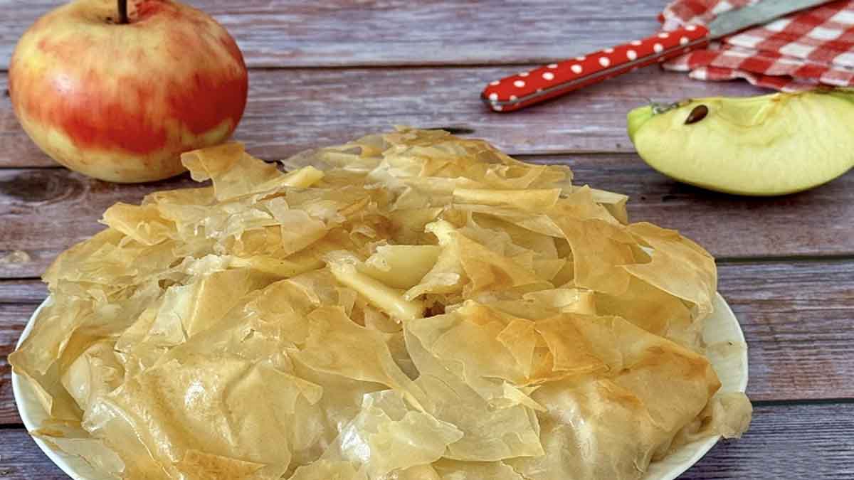 tarte aux pommes en pâte filo