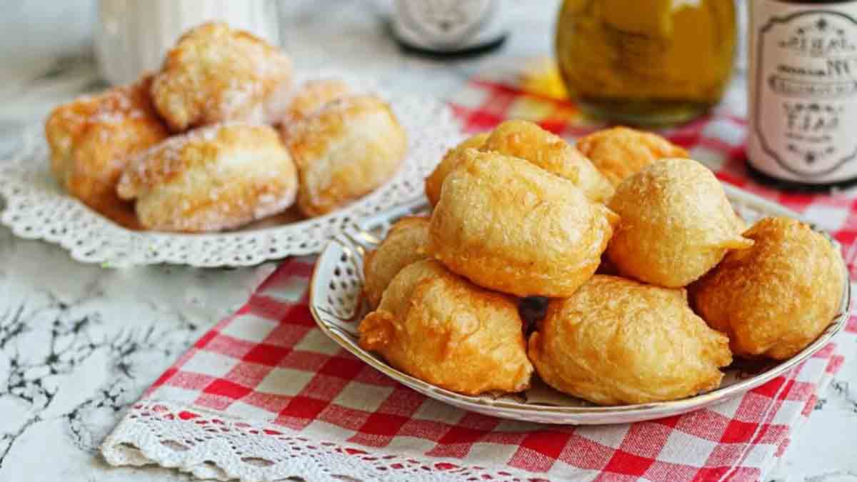 beignets au levain frits