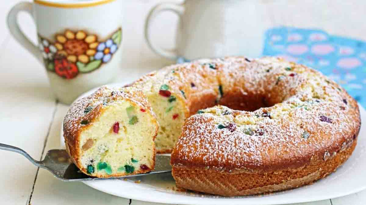 cake au yaourt et aux fruits confits