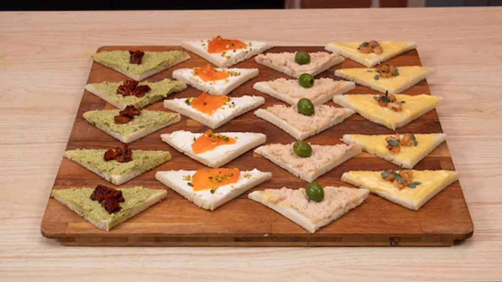 canapés de Noel sans cuisson