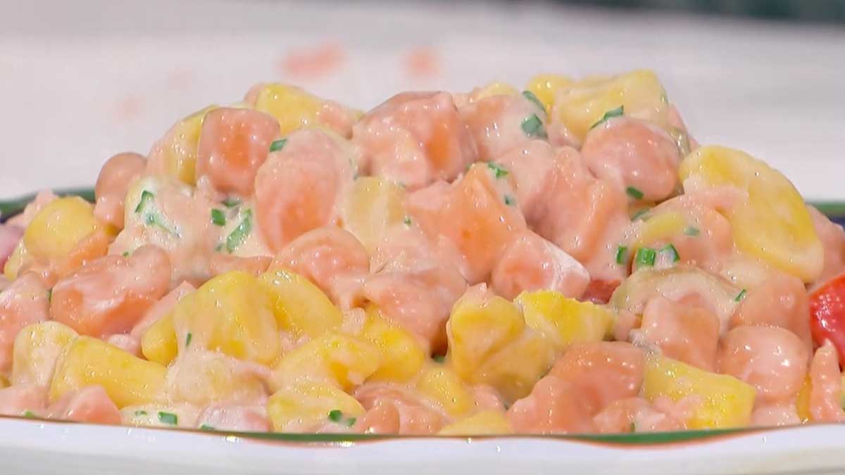chicche au saumon et au fromage