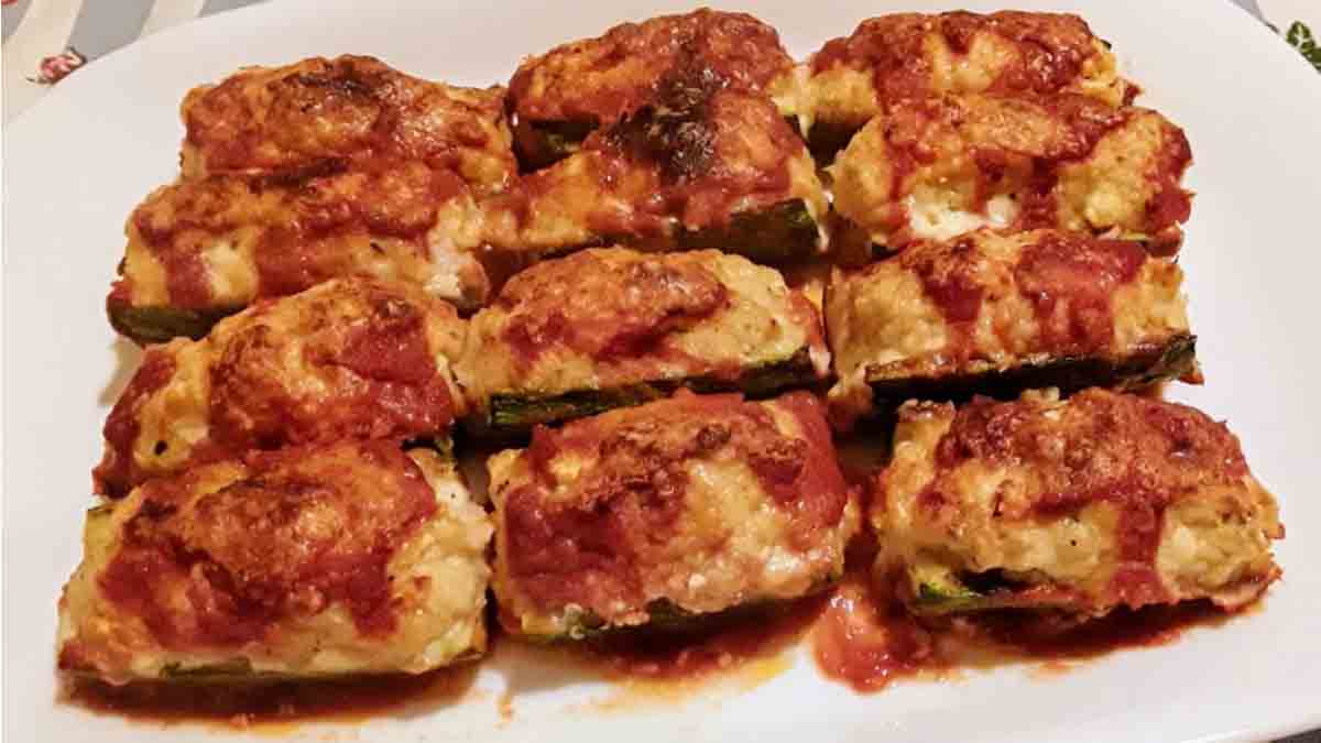 courgettes farcies à la morue