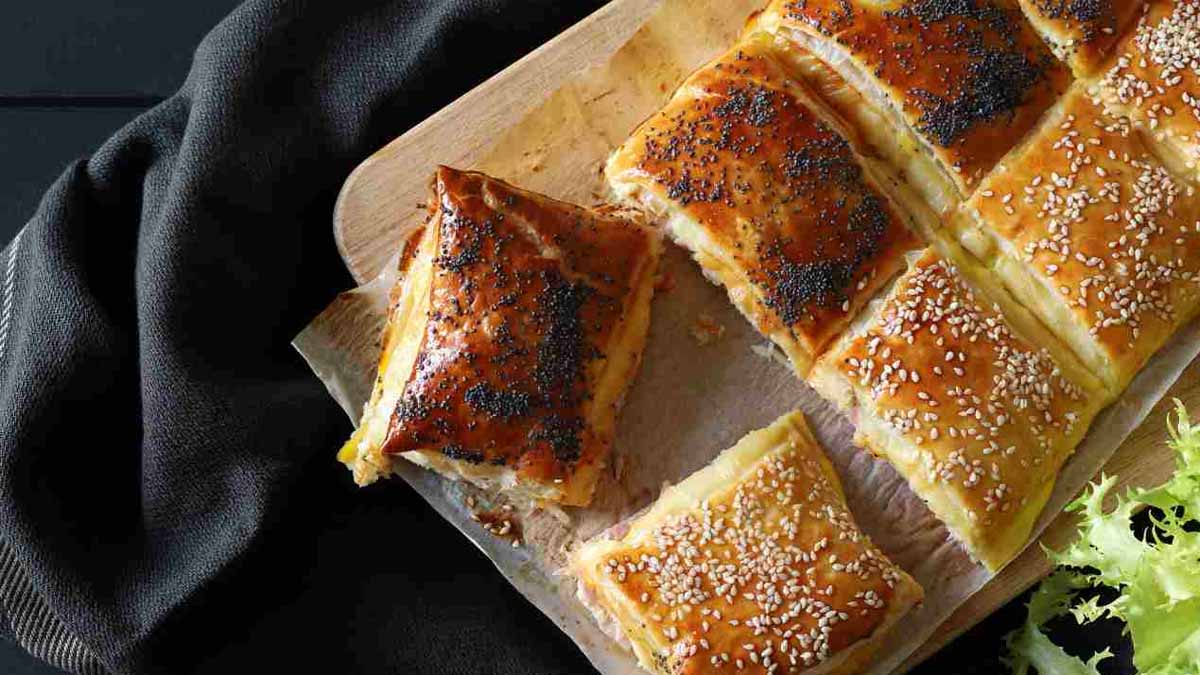 feuilletés au jambon et à la ricotta