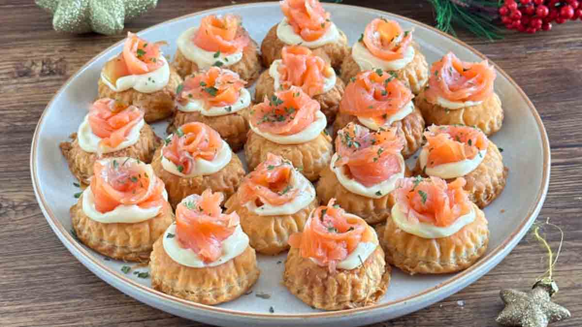 feuilletés au saumon