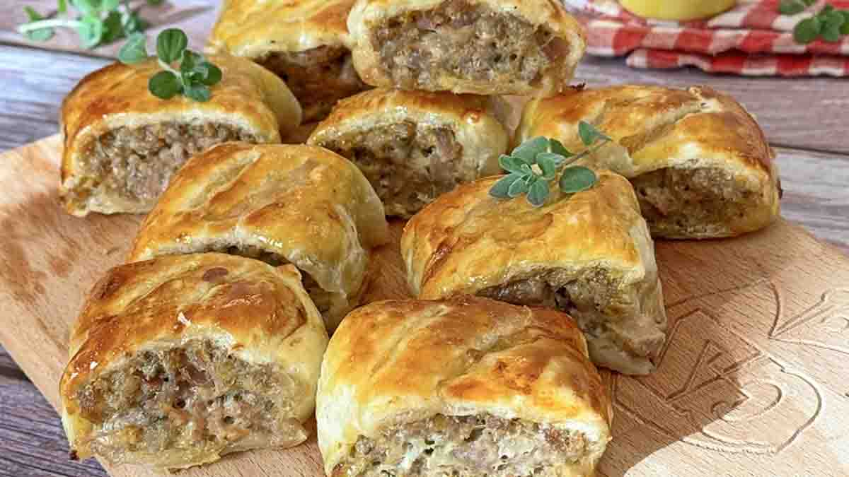 feuilletés aux saucisses rustiques