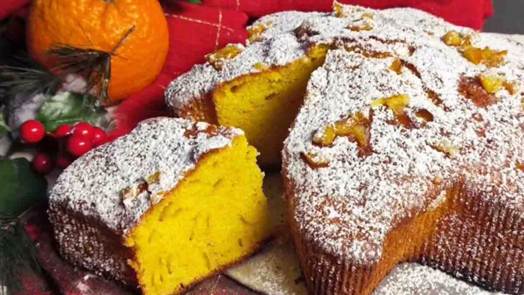 gâteau à l'orange et à la cannelle en forme d’étoile