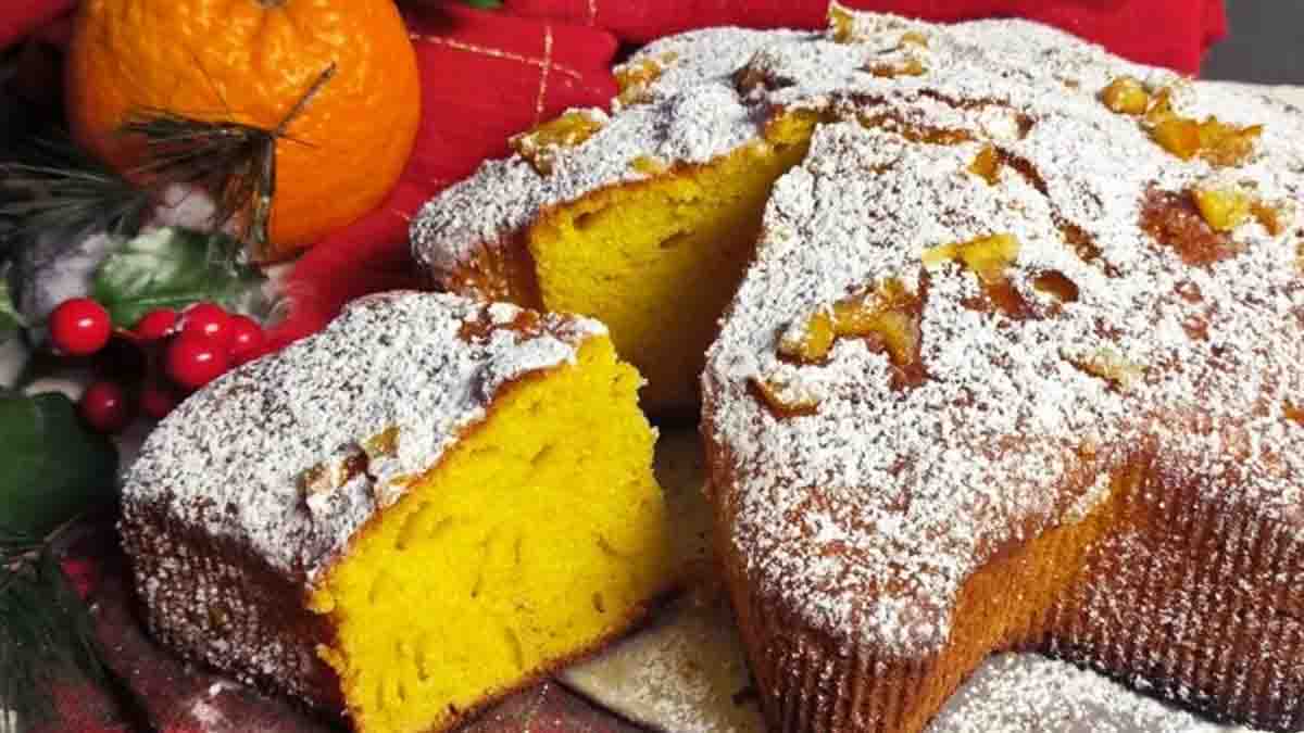 gâteau à l'orange et à la cannelle en forme d’étoile