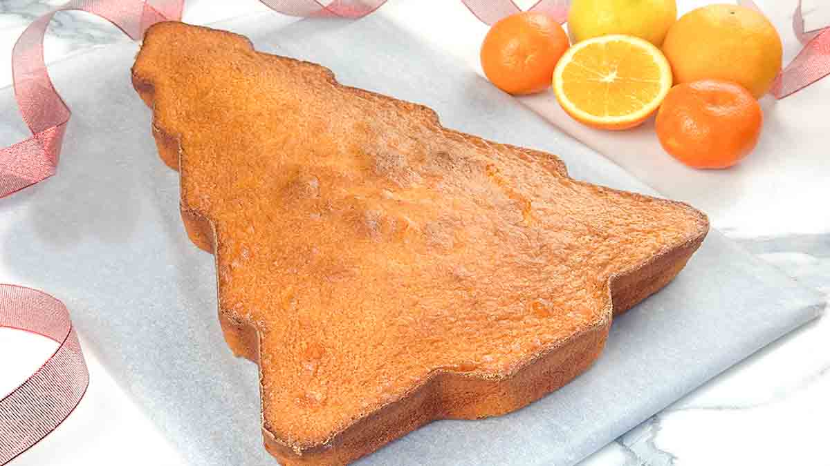 gâteau en forme de sapin de Noel