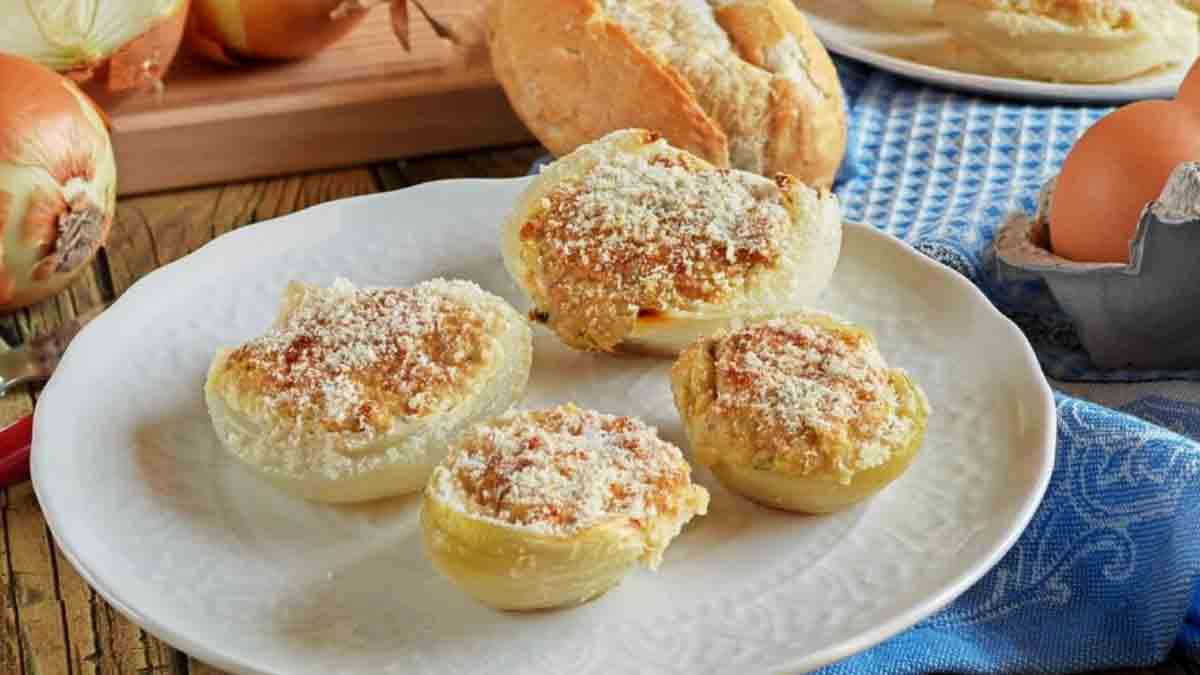 oignons farcis croquants et juteux
