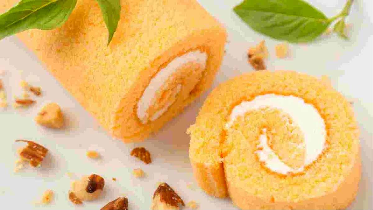 rouleau aux agrumes fourré à la crème anglaise