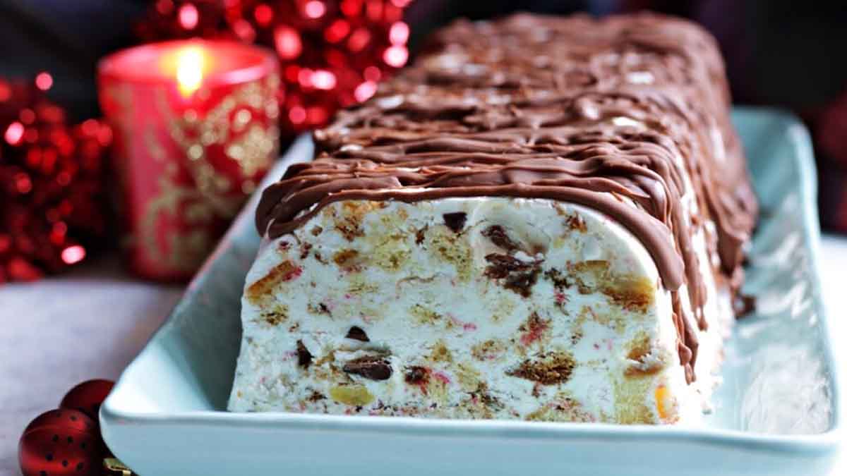 semifreddo au nougat et panettone