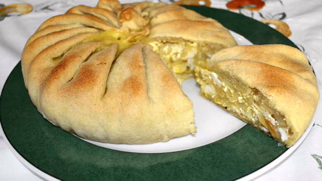 tarte à l’oignon et à la ricotta rustique et réconfortante
