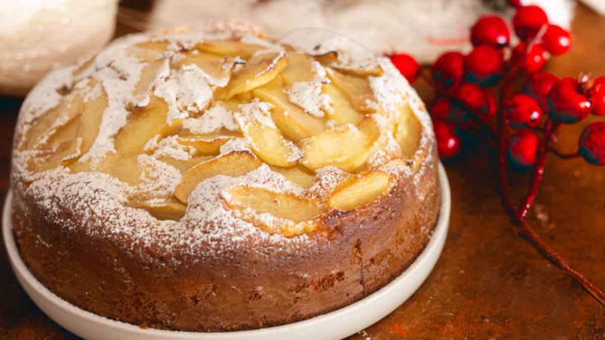 tarte aux pommes au yaourt très moelleuse et fruitée
