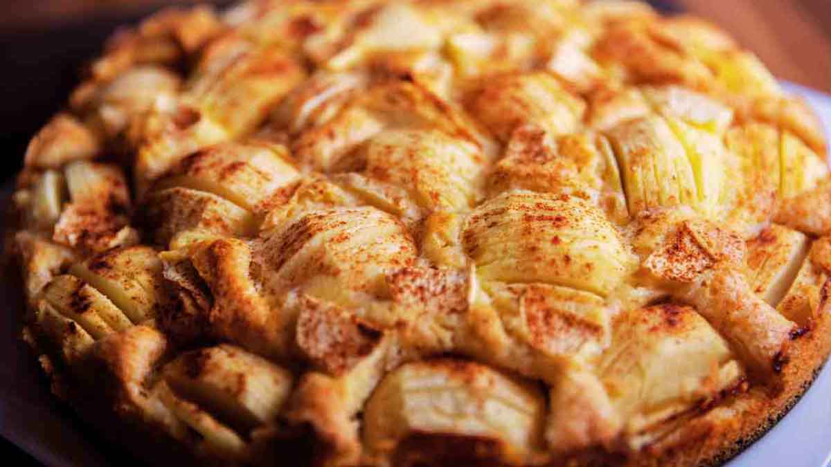 tarte aux pommes sans œufs