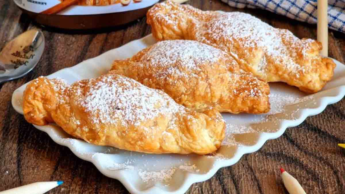 croissants feuilletés au Nutella à la friteuse à air