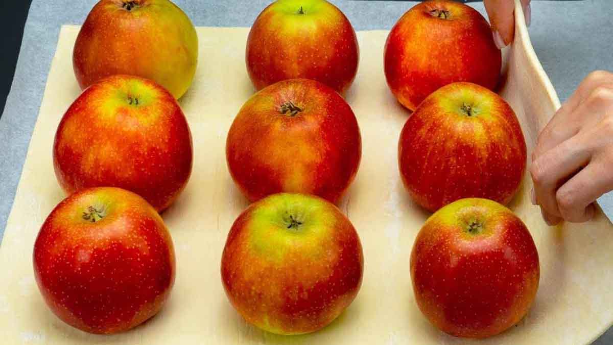 dessert feuilleté fourré aux pommes très facile