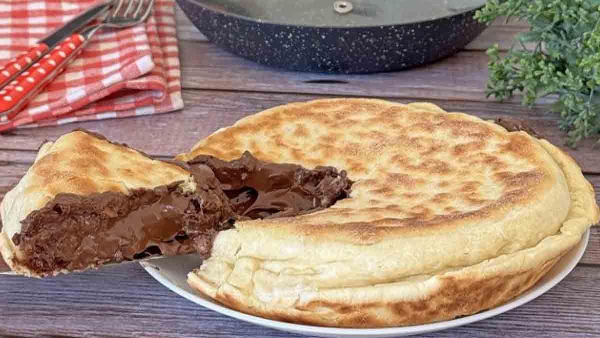 focaccia sucrée à la crème de noisette
