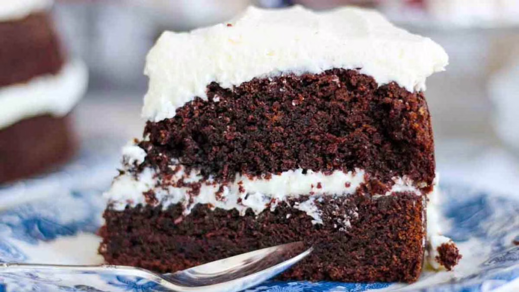 gâteau au cacao et à la crème fraîche