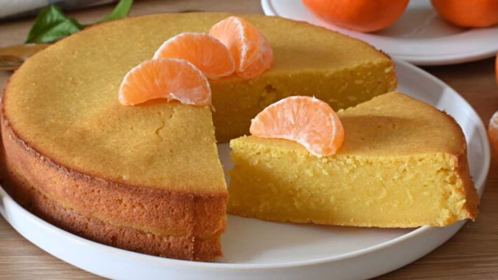 gâteau crémeux à la mandarine
