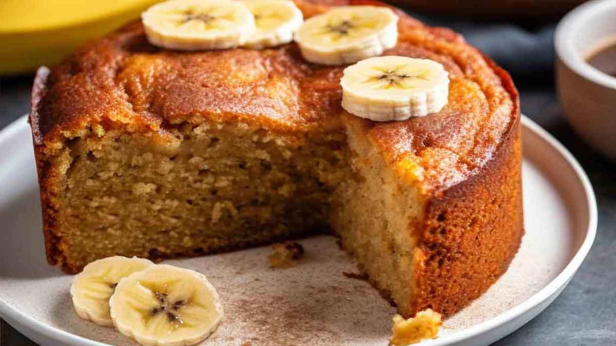 gâteau d’avoine aux bananes et au yaourt