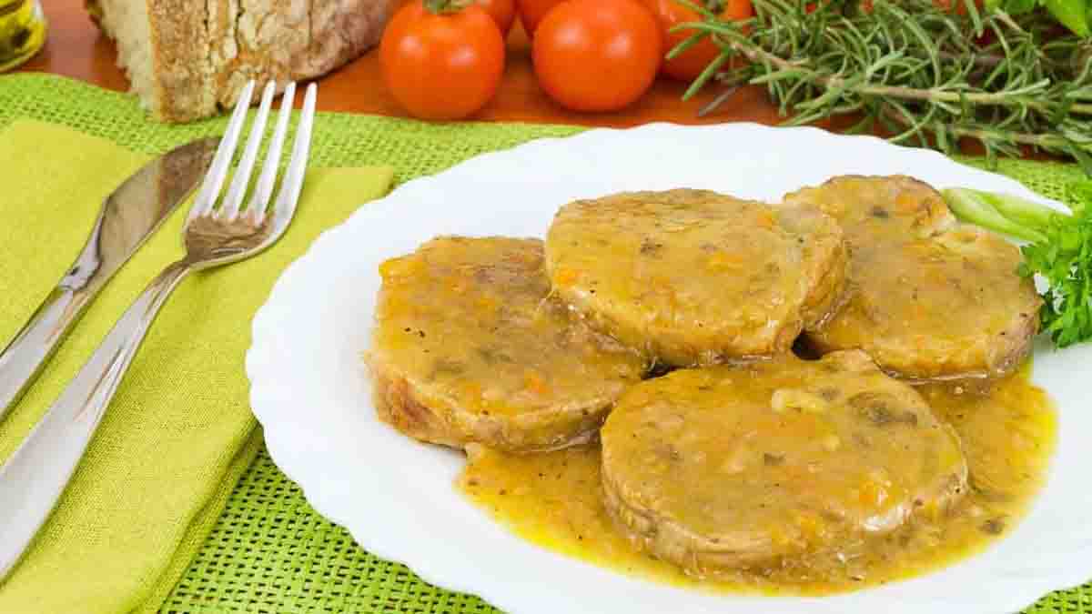 longe de porc avec sa sauce scarpetta