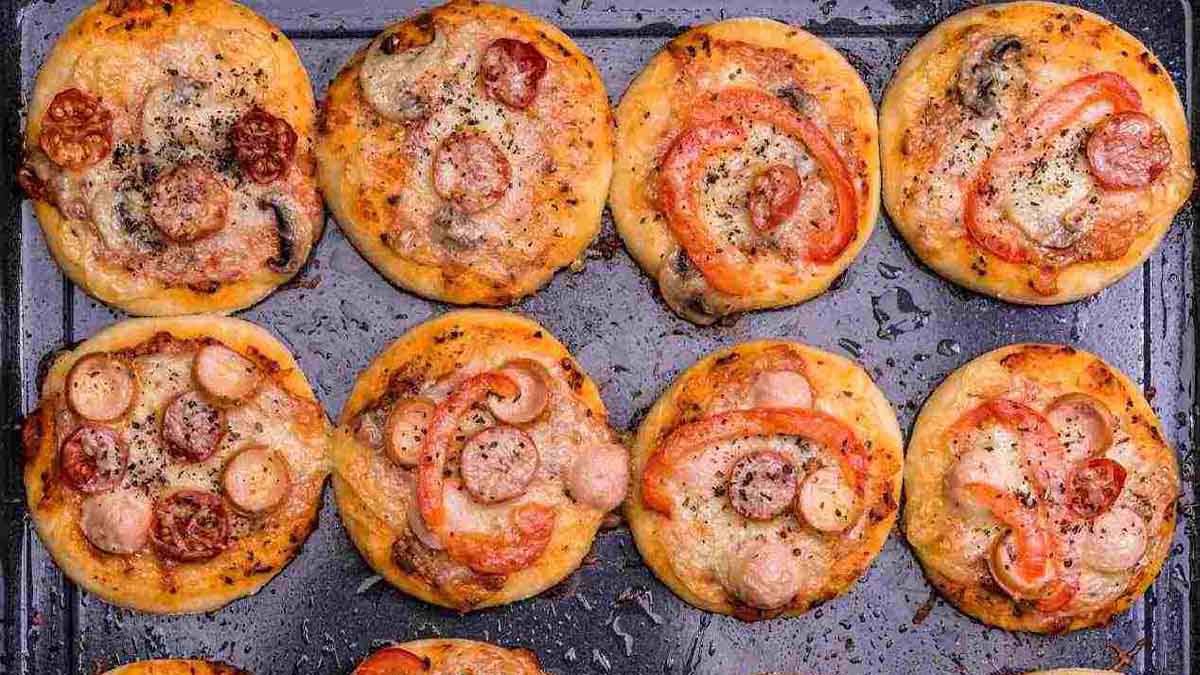 mini-pizzas moelleux et délicieux