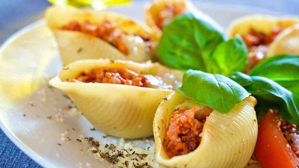 pâtes conchiglioni farcies