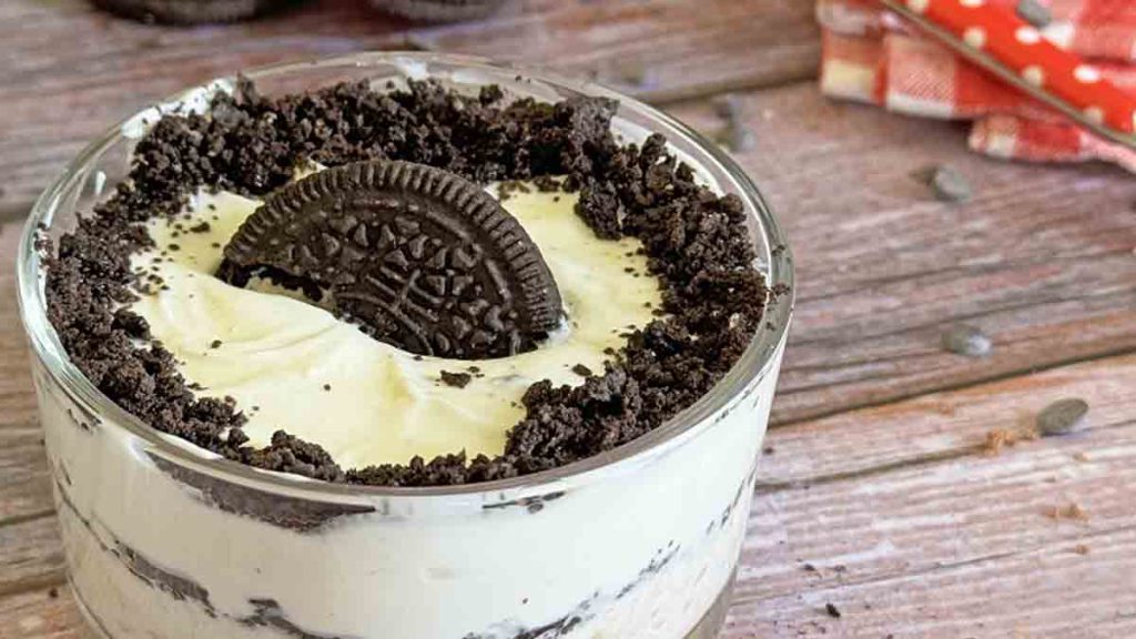 porridge à l’avoine et au yaourt saveur Oreo