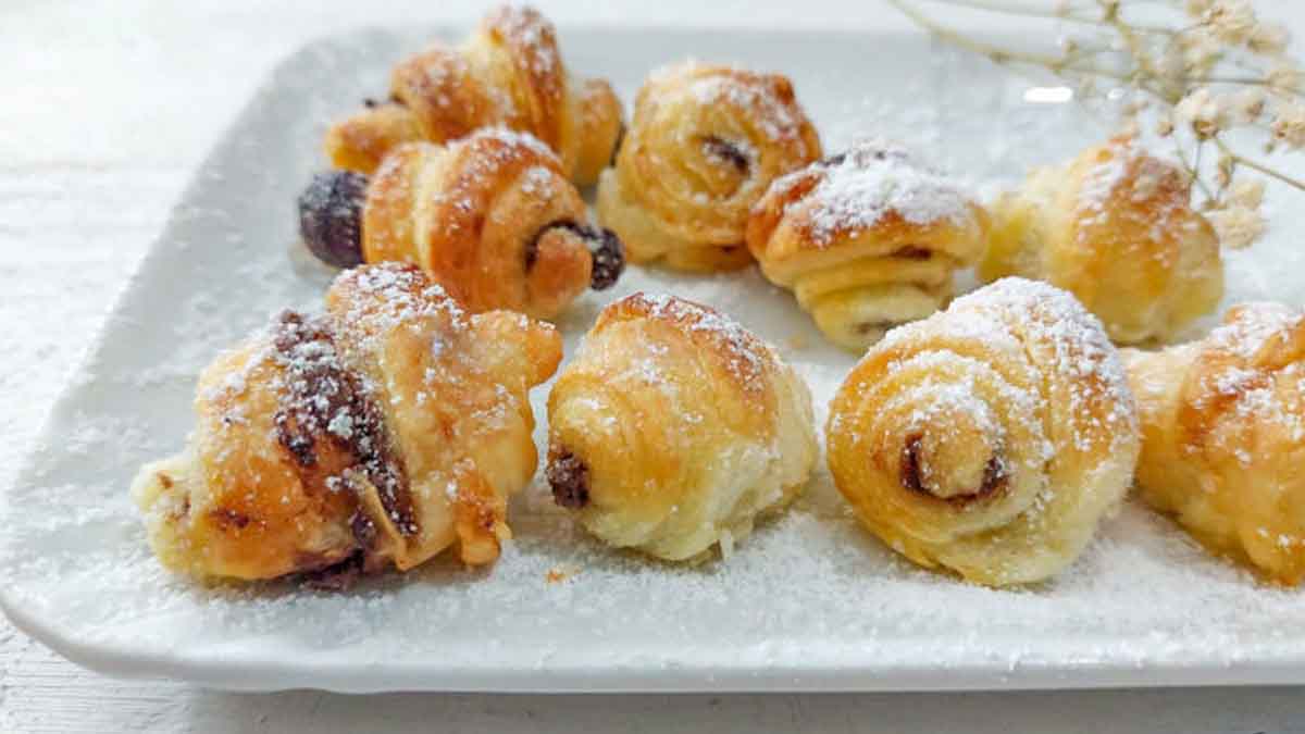 recette des mini-croissants au Nutella