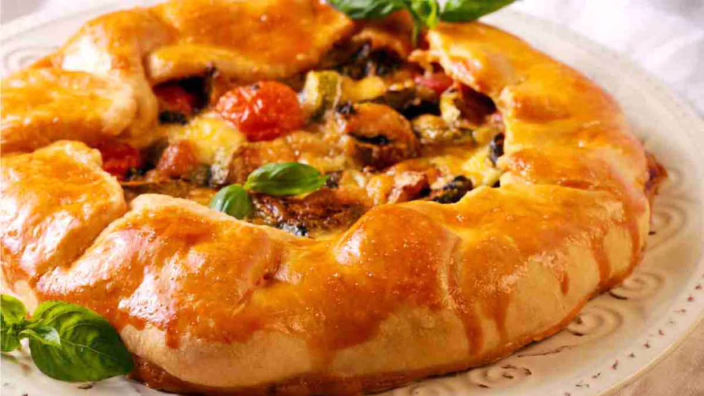 recette rapide de tarte aux aubergines et au fromage provolone