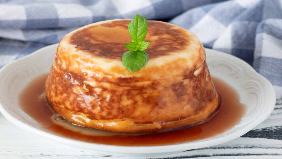 ricotta cuite au four au caramel