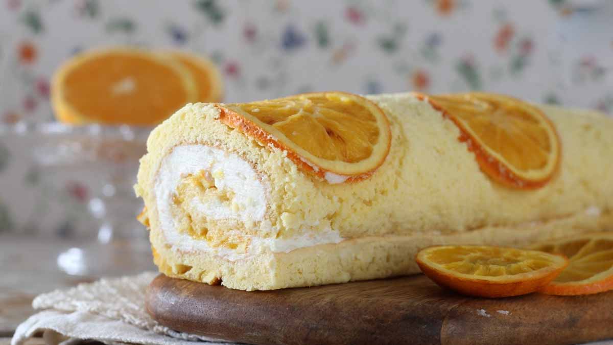roulé aux oranges caramélisées