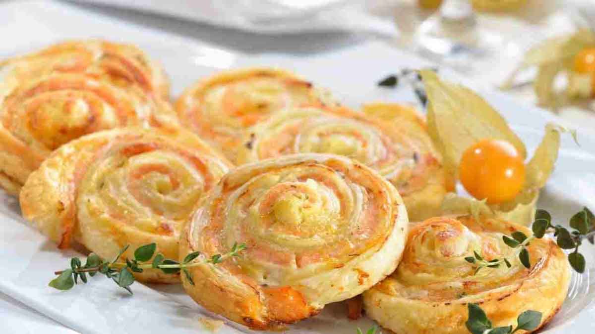 roulés au saumon fumé et au fromage