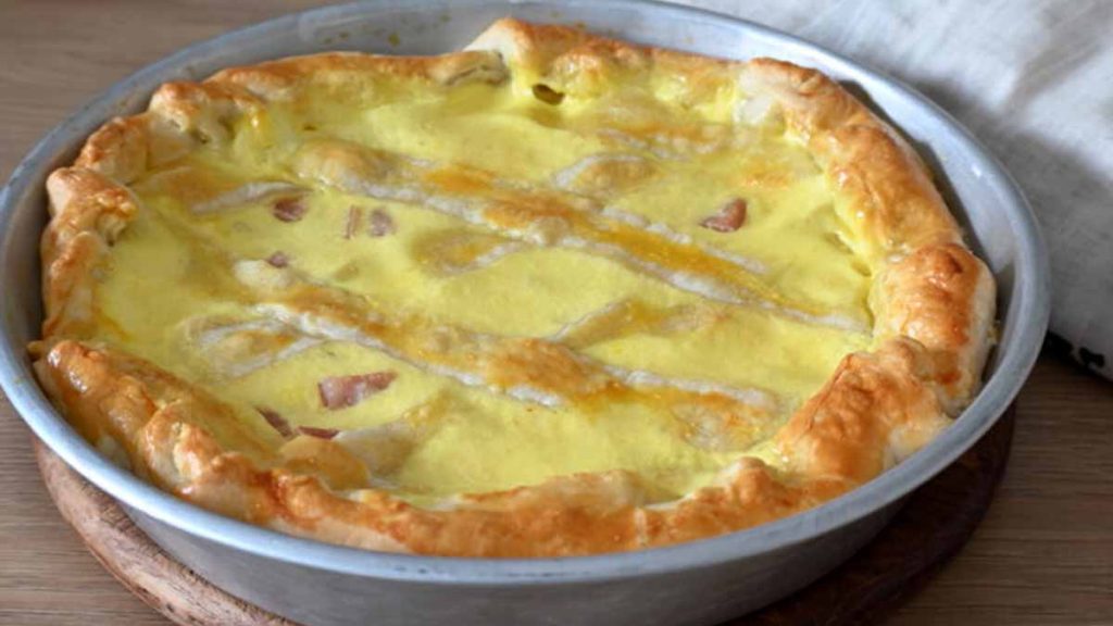 tarte salée au jambon cuit