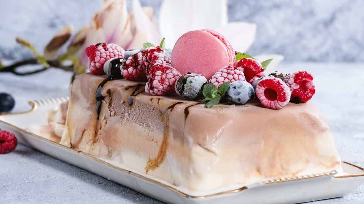 tuile de glace au panettone